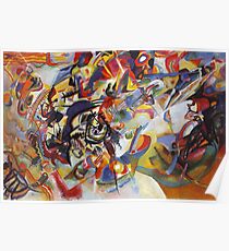 Colourful Detailed Kandinsky painting Poster