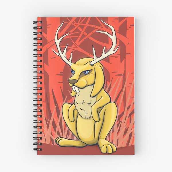 Item preview, Jackelope in a red forest designed and sold by rixify.