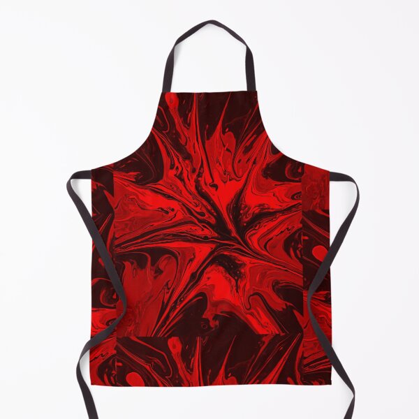 Item preview, modern trendy abstract turquoise red swirls designed and sold by Patternsonly.