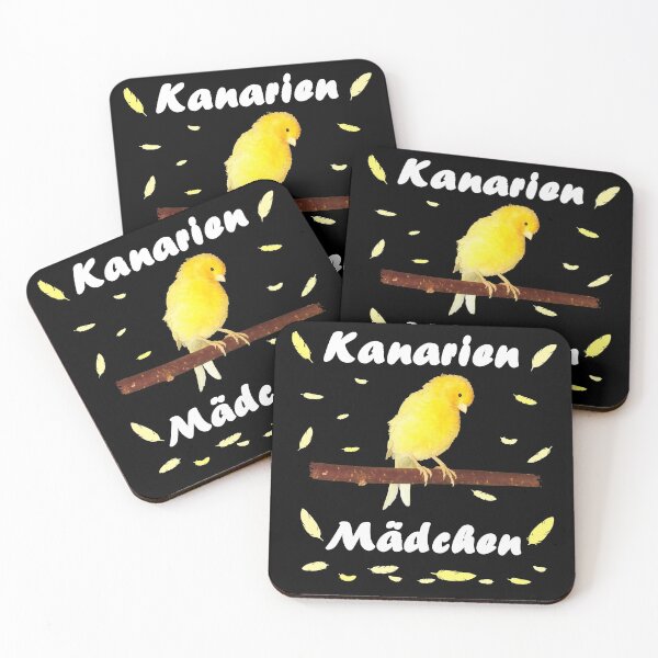 Item preview, yellow canary girl bird with feathers designed and sold by Denis Rösler.