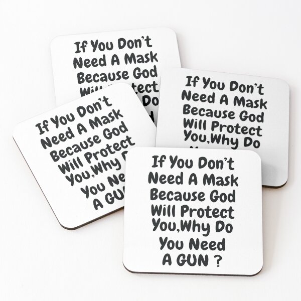 Item preview, Don't Need A Mask Because God Protect You But Why Need A Gun designed and sold by TheMattDesigns.