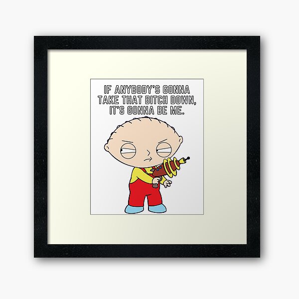 Gerahmte Kunstdrucke Stewie Griffin Redbubble