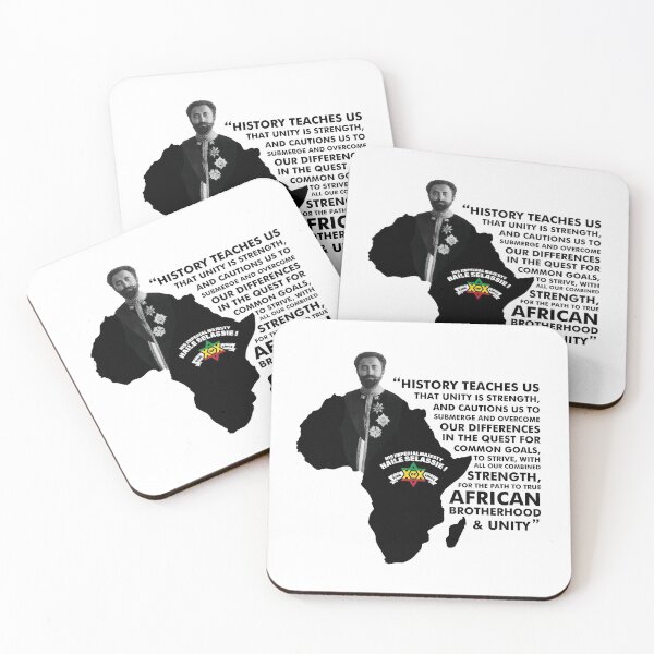 Item preview, Haile Selassie Quote - History Teaches Us designed and sold by RastaMerch.