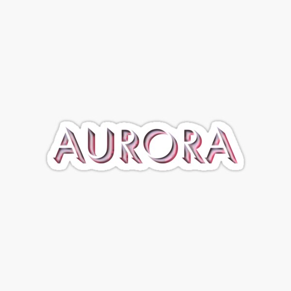 Aurora Name Stickers Redbubble