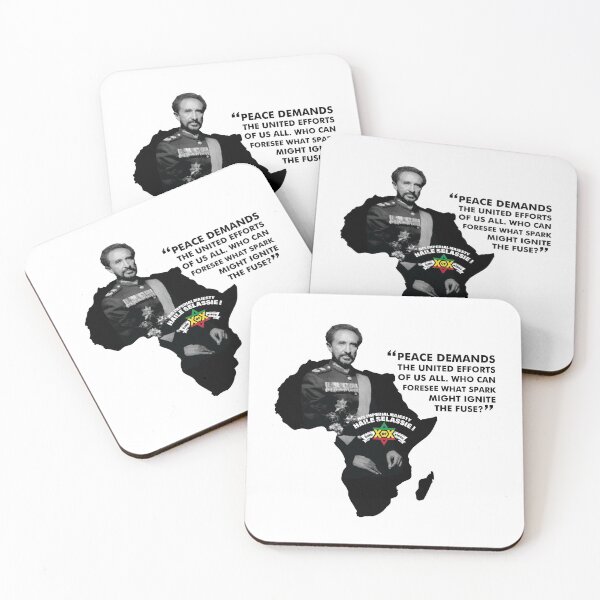 Item preview, Haile Selassie Quote - Peace Demands. designed and sold by RastaMerch.