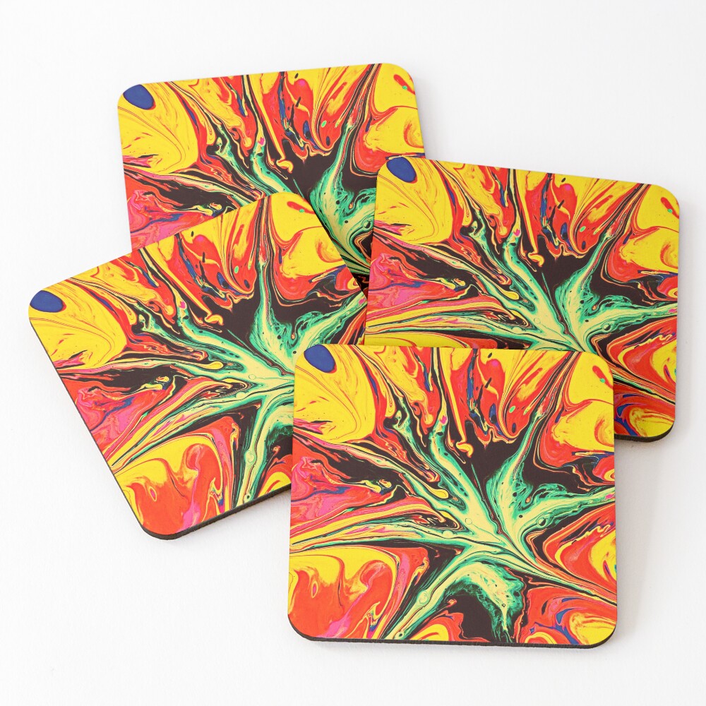 Aperçu de l'œuvre Dessous de verre (lot de 4) créée et vendue par Patternsonly.