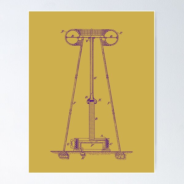 Yellow (Board ) Cardboard Sheet School Project Models Tesla Coil