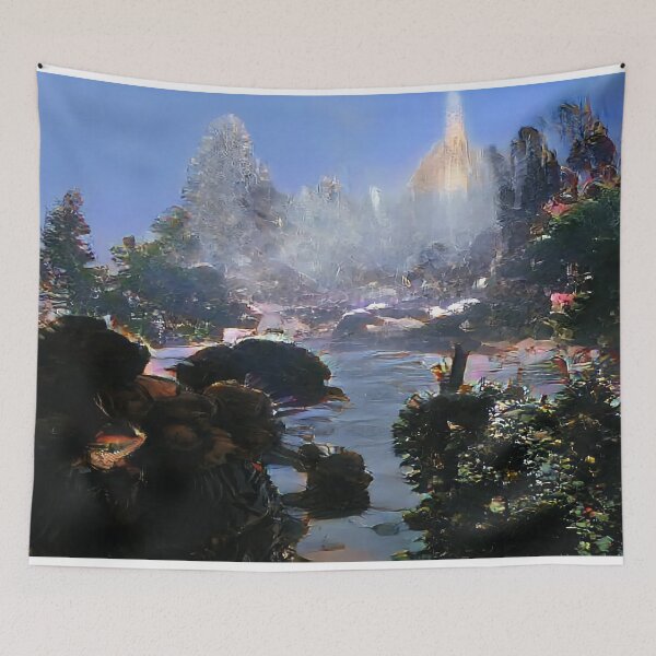 Item preview, Moody Abstract Water Landscape designed and sold by BioDigital-Jazz.