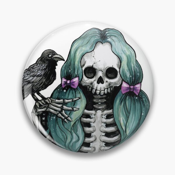 Item preview, Nevermore Skully Fiend designed and sold by DianaLevinArt.