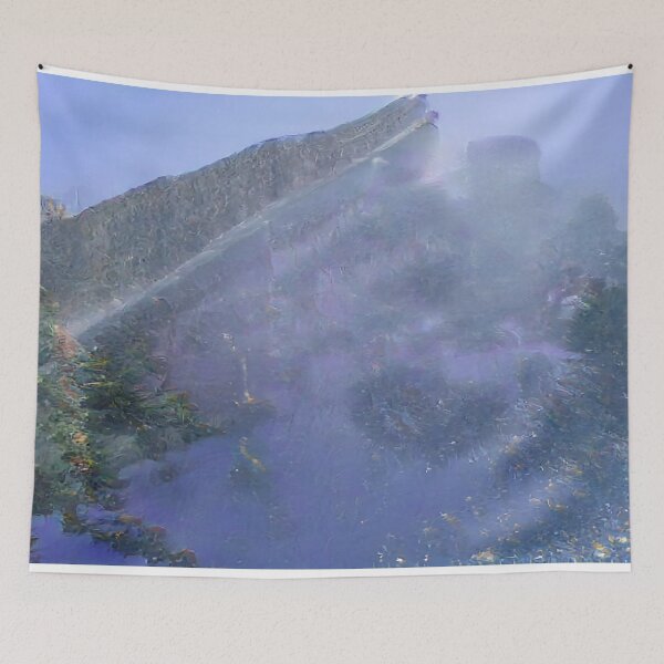 Item preview, Peaceful Abstract Purple Mountain Scene designed and sold by BioDigital-Jazz.