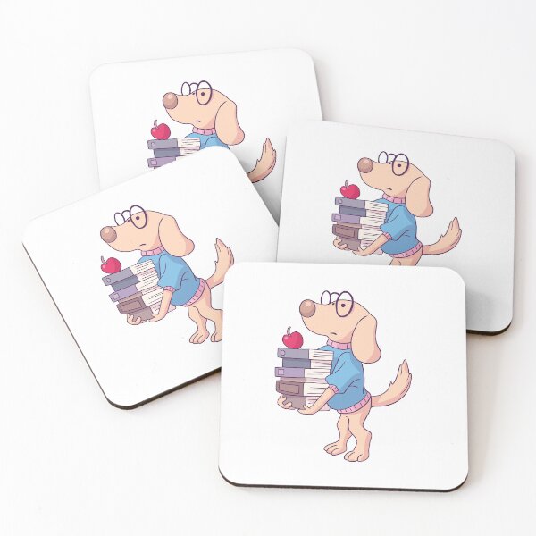 Item preview, Dog with textbooks designed and sold by line-on-line.