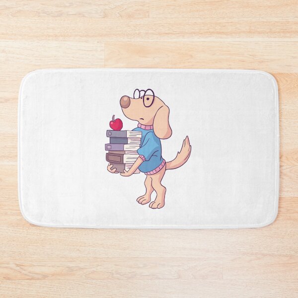 Item preview, Dog with textbooks designed and sold by line-on-line.