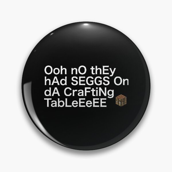 Item preview, Ooh nO thEy hAd SEGGS On dA CraFtiNg TabLeEeEE - WHITE FONT designed and sold by despair-.
