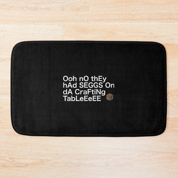 Item preview, Ooh nO thEy hAd SEGGS On dA CraFtiNg TabLeEeEE - WHITE FONT designed and sold by despair-.