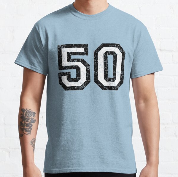 Number 50 (vintage black and white) 50th birthday Classic T-Shirt