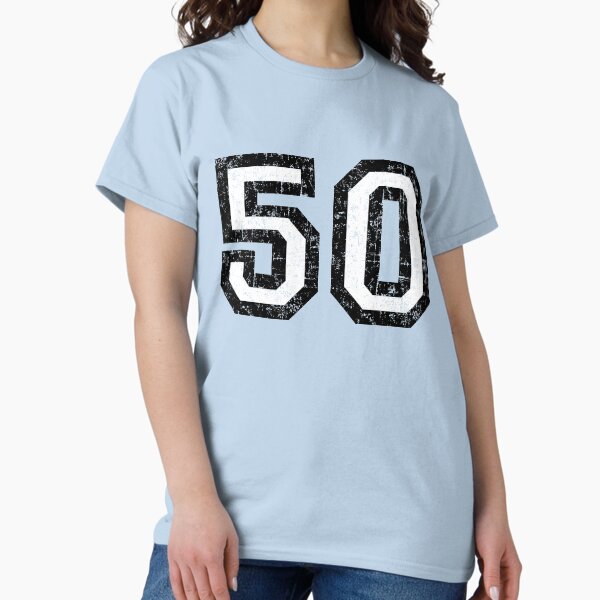 Number 50 (vintage black and white) 50th birthday Classic T-Shirt