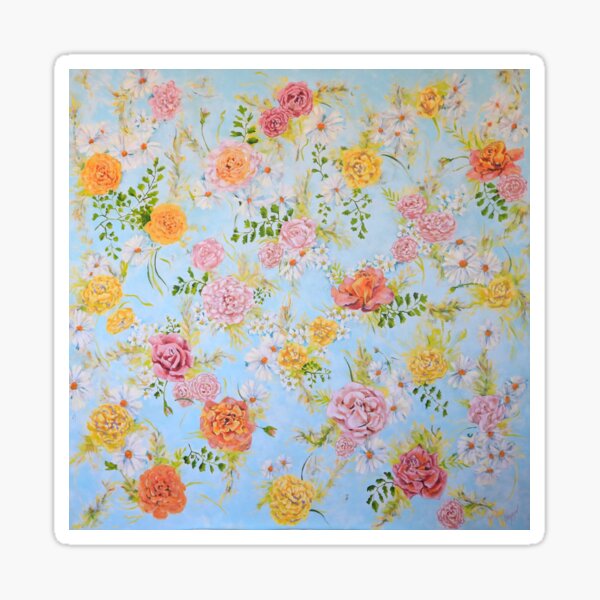 Pretty Bouquets of Roses and Flowers Sticker