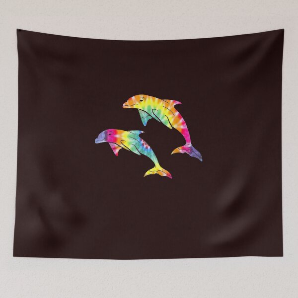 Item preview, Tie Dye Dolphins Swimming Funny Marine designed and sold by Joanna-78.