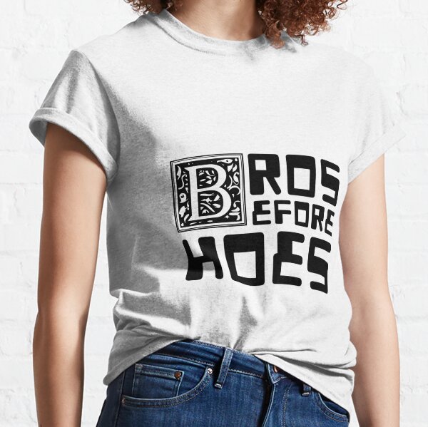 Bros Before Hoes Trap Meme Essential T-Shirt for Sale by h g