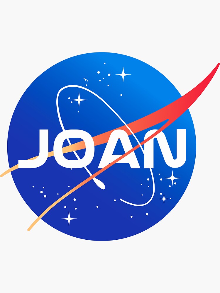 Pegatina for Sale con la obra «Nombre personalizado logotipo de la NASA -  Joan» de SappEContent