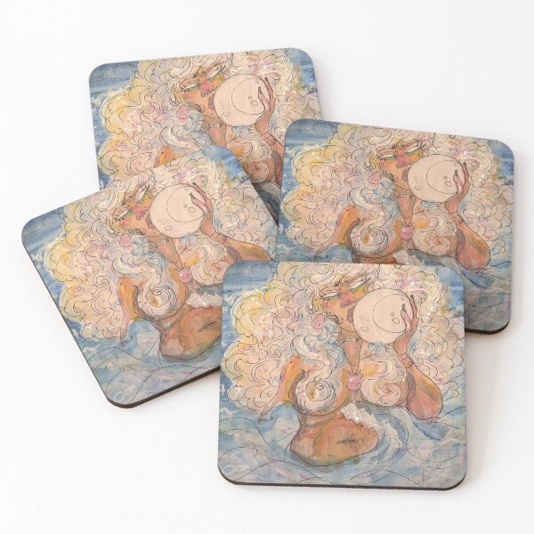 Item preview, The sea kisses the moon  designed and sold by Moonbugs.