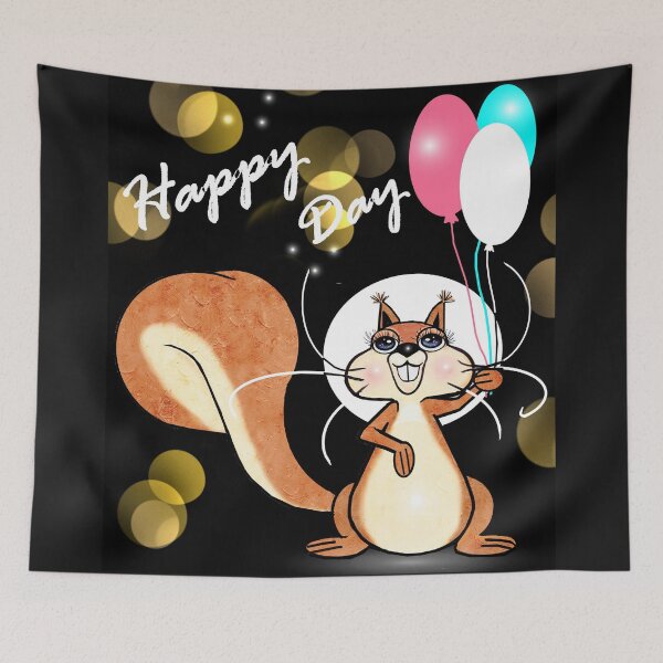 Item preview, squirrel - Happy day  designed and sold by Shirley cute art .