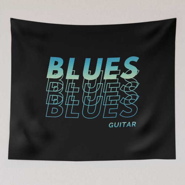 Artikelvorschau, Bluesgitarre wiederholter Text entworfen und verkauft von nightsworthy.