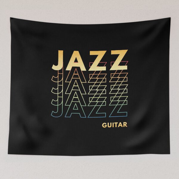 Artikelvorschau, Jazzgitarre wiederholter Text entworfen und verkauft von nightsworthy.