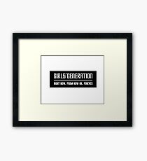 SNSD Framed Print