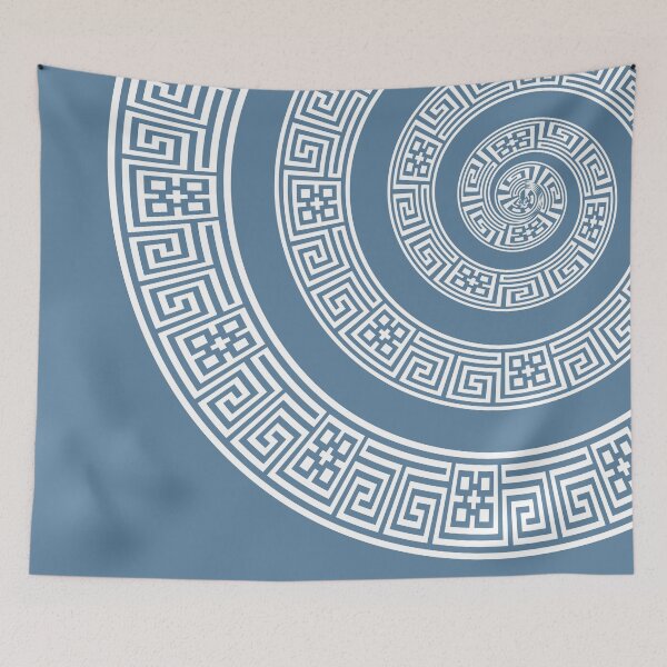 Item preview, Greek Designs : Full Spiral White designed and sold by DigitalHeadache.