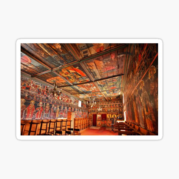 The all-painted church of Preveza Sticker