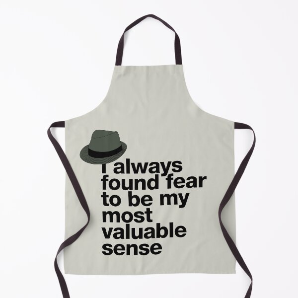 Item preview, If in doubt quote Raymond Reddington: "I always found fear to be my most valuable sense" quote with Fedora hat designed and sold by TrueType.