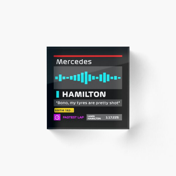 Item preview, MY TYRES ARE PRETTY SHOT + fastest lap - HAMILTON - TEAM RADIO designed and sold by andreanastasio.