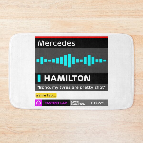 Item preview, MY TYRES ARE PRETTY SHOT + fastest lap - HAMILTON - TEAM RADIO designed and sold by andreanastasio.