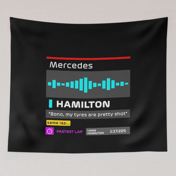 Item preview, MY TYRES ARE PRETTY SHOT + fastest lap - HAMILTON - TEAM RADIO designed and sold by andreanastasio.