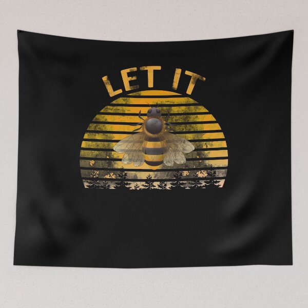 Item preview, Women's Vintage Let It Bee Letter Print Honey Bee Beekeeper gift shirt designed and sold by Kamnna.