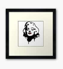 Marilyn Monroe Graffiti Framed Print