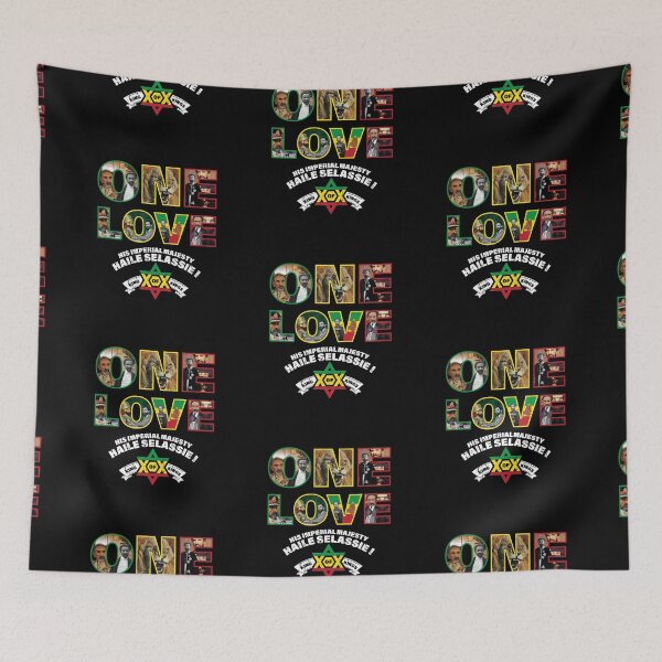 Item preview, ONE LOVE His Imperial Majesty Haile Selassie designed and sold by RastaMerch.