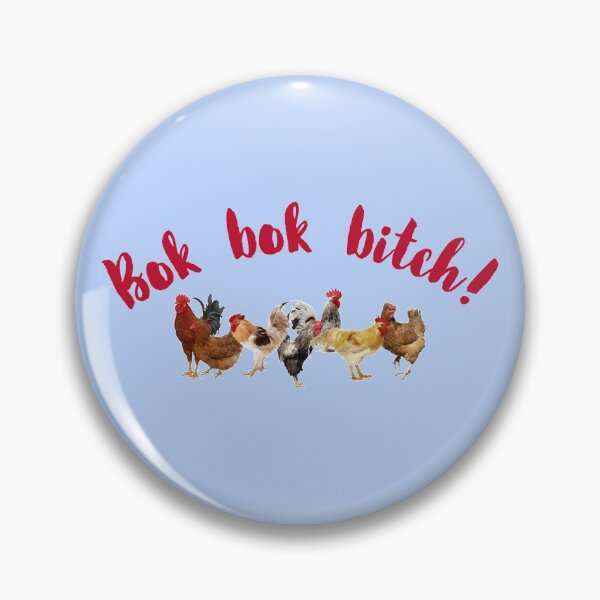 Item preview, Bok Bok Bitch -Crazy Rich Asians Chickens Design in Red Text designed and sold by katiekendall.