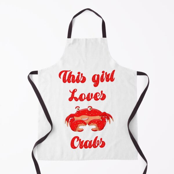 Item preview, This Girl Loves Crabs Red Cute Crab  designed and sold by roocky.