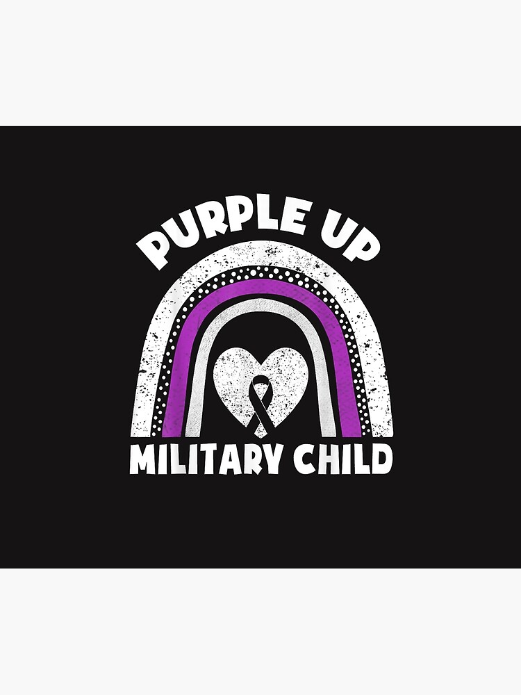 Discover Purple Up For Military Kids Month Of The Military Child Cute Duvet Cover