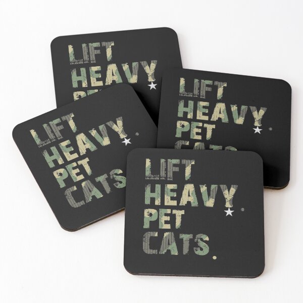 Item preview, Lift Heavy Pet Cats Gym Shirt for Weightlifters Gift American Flag shirt designed and sold by Kamnna.
