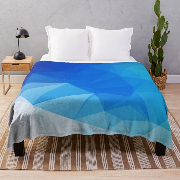 Item preview, Sea Polygonal Triangular Pattern designed and sold by cotros.