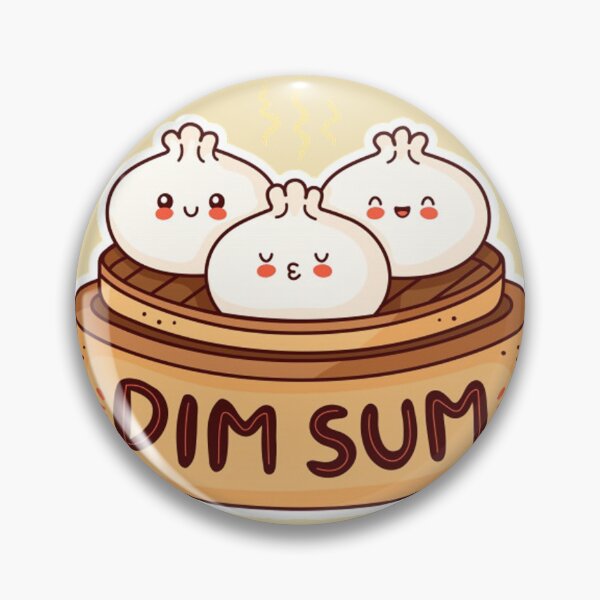 Item preview, Cute happy smiling dim sum. flat cartoon character designed and sold by ESDT.