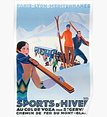 Sports D'Hiver, French Travel Poster Poster