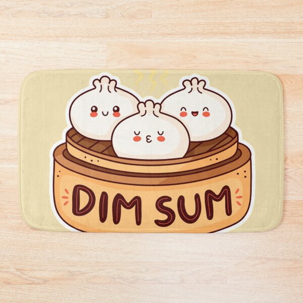 Item preview, Cute happy smiling dim sum. flat cartoon character designed and sold by ESDT.