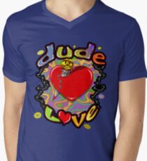 Dude Love Wrestling Men's V-Neck T-Shirt