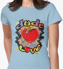 Dude Love Wrestling Women's Fitted T-Shirt
