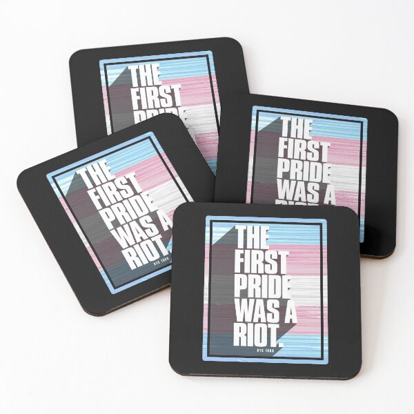 Item preview, The First Pride Was A Riot - Trans Pride Flag designed and sold by Patrick Hiller.