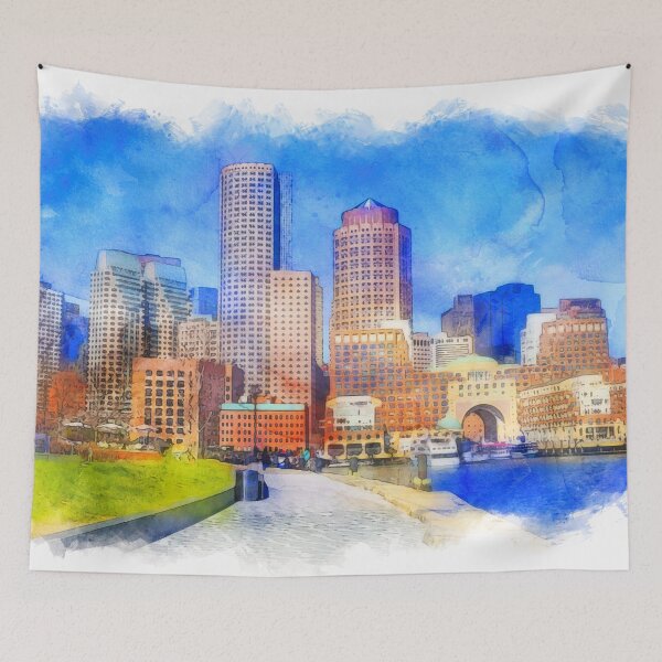 Item preview, Boston Skyline designed and sold by AM FineArtPrints.